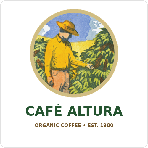 Café Altura organic coffee brand image