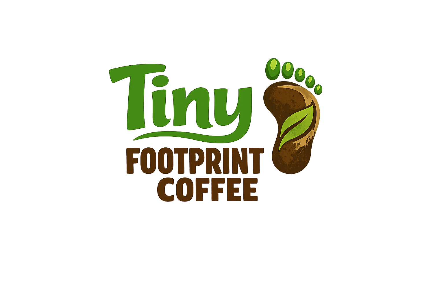 Tiny Footprint Coffee organic coffee brand logo