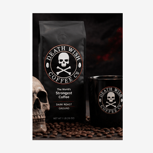 Death Wish Coffee brand and dark roasted coffee